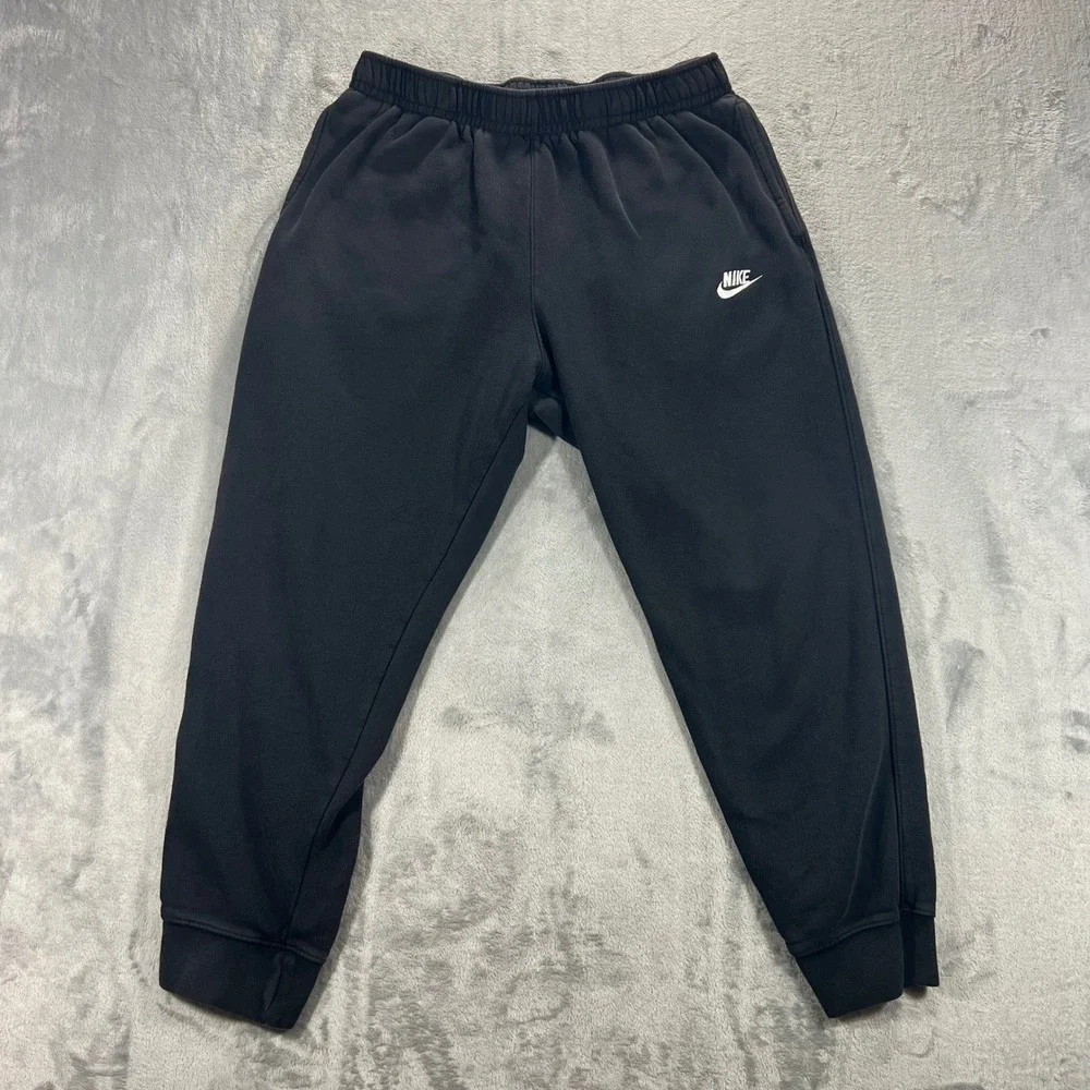 NIKE Sportswear Club‎ Fleece Joggers Mens XL Black Good BV2671 Sweatpants Active
